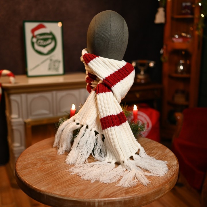 Echarpe tricot de Noël