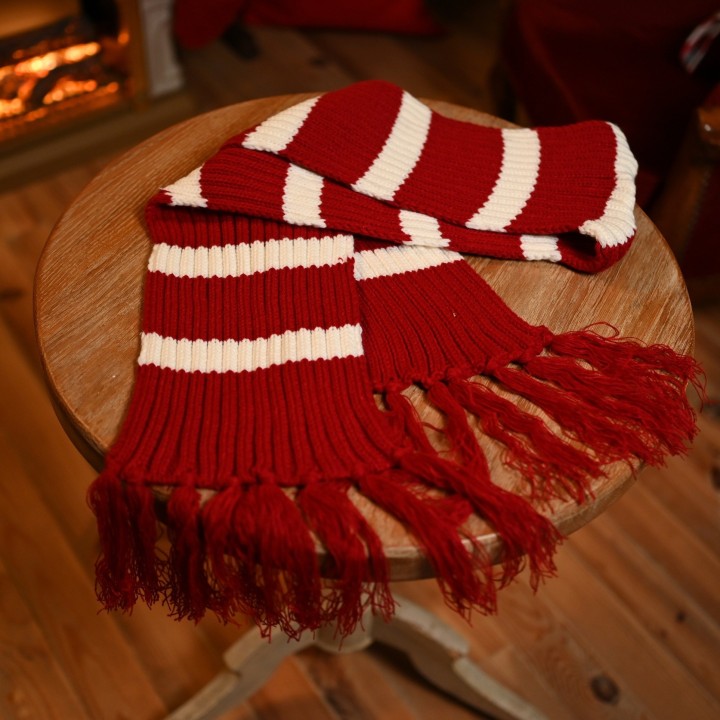 Echarpe tricot de Noël