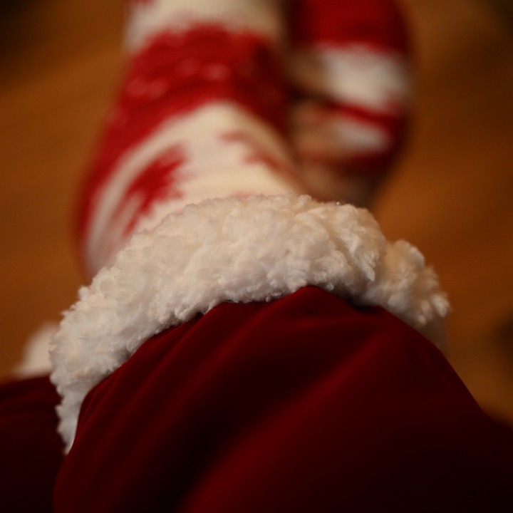 Chaussette cozy renne de noël