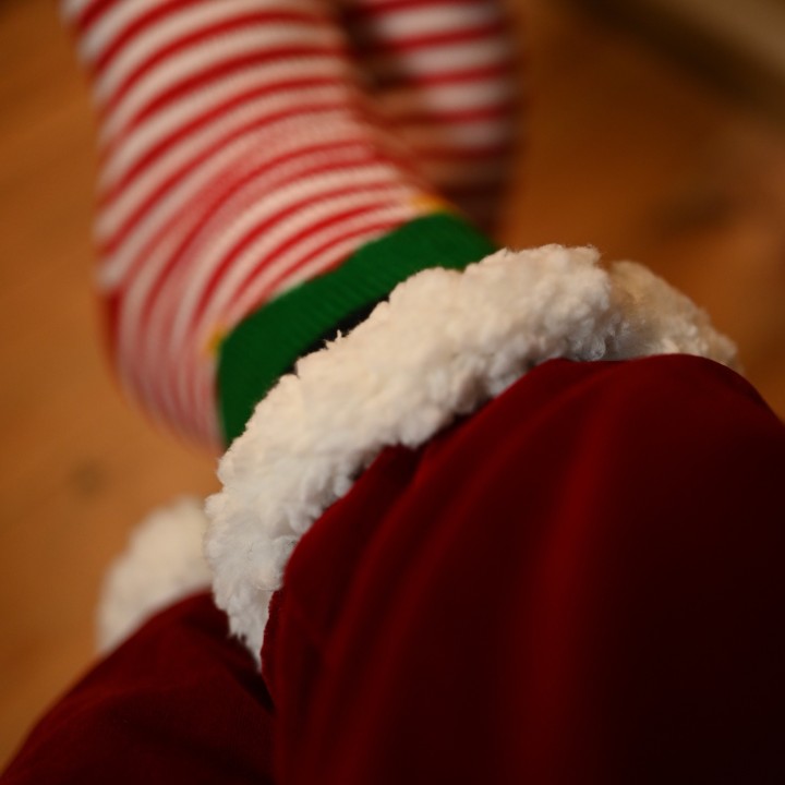 chaussette cozy petit Elfe de Noël