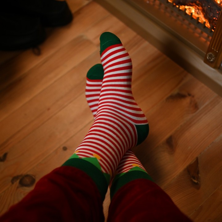 Chaussette d'elfe de Noël