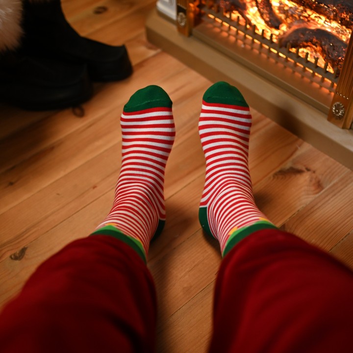 Chaussette d'elfe de Noël