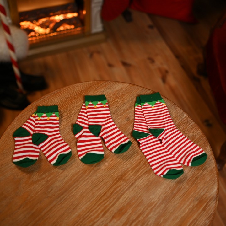 Chaussette de petit Elfe de Noël