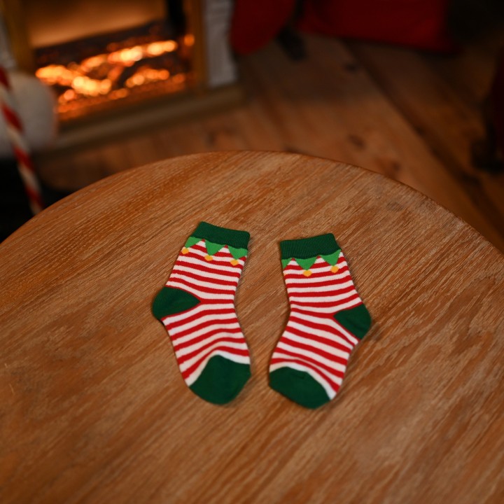 Chaussette de petit Elfe de Noël