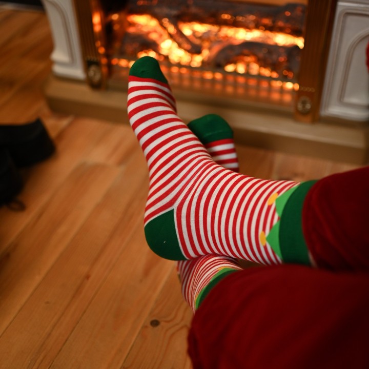 Chaussette de petit Elfe de Noël