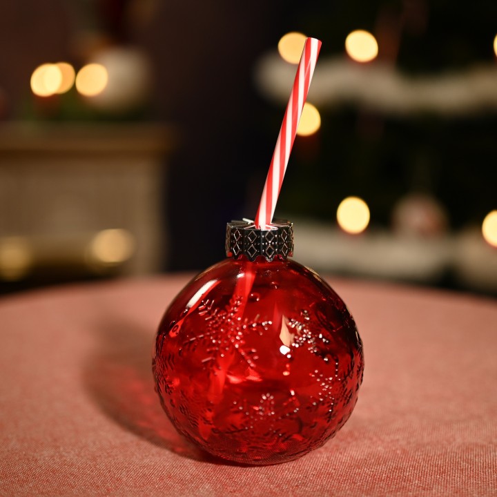 Verre boule de Noël