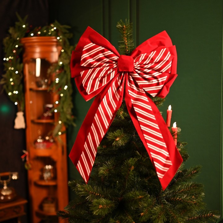 Noeud de Noël rayé