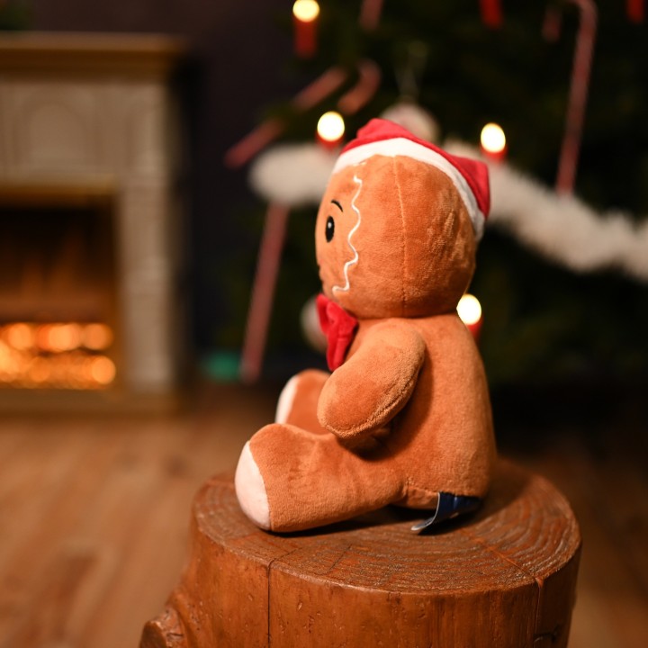 Peluche bonhomme pain d'épice de Noël