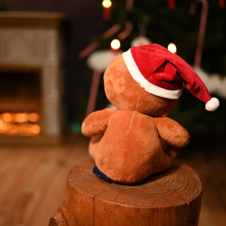 Peluche bonhomme pain d'épice de Noël