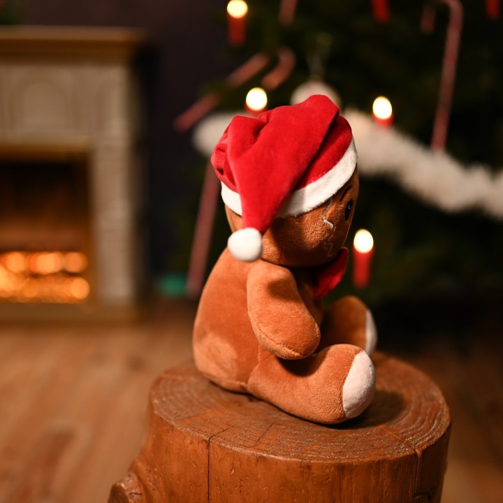 Peluche bonhomme pain d'épice de Noël