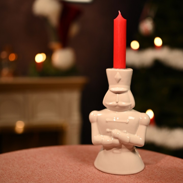 Bougeoir de Noël casse noisette