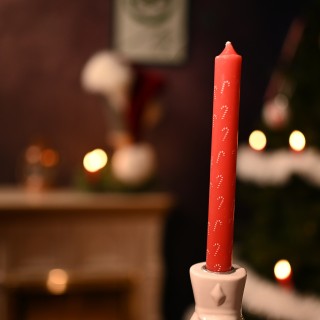Bougie fine candy cane