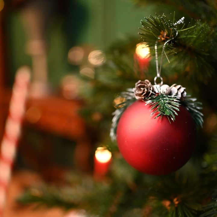 Boule de Noël 80 mm Merry christmas