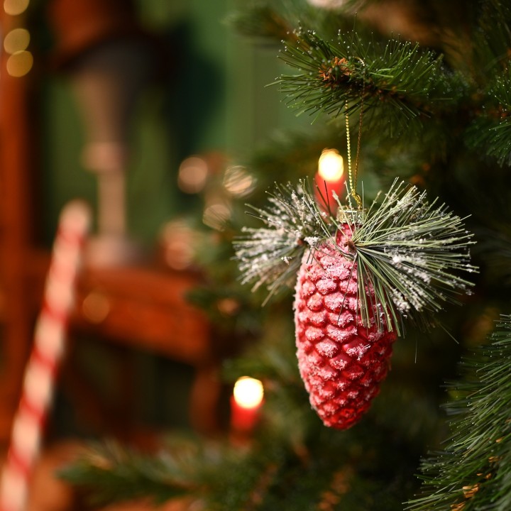 Boule de Noël pomme de pin