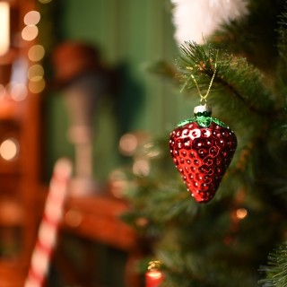 Suspension fraise de noël