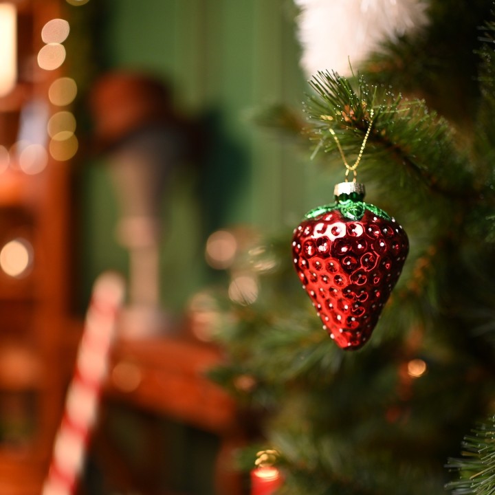 Suspension fraise de noël