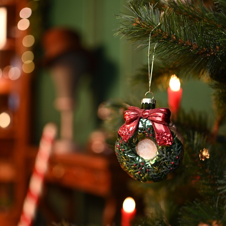 Suspension couronne de noël