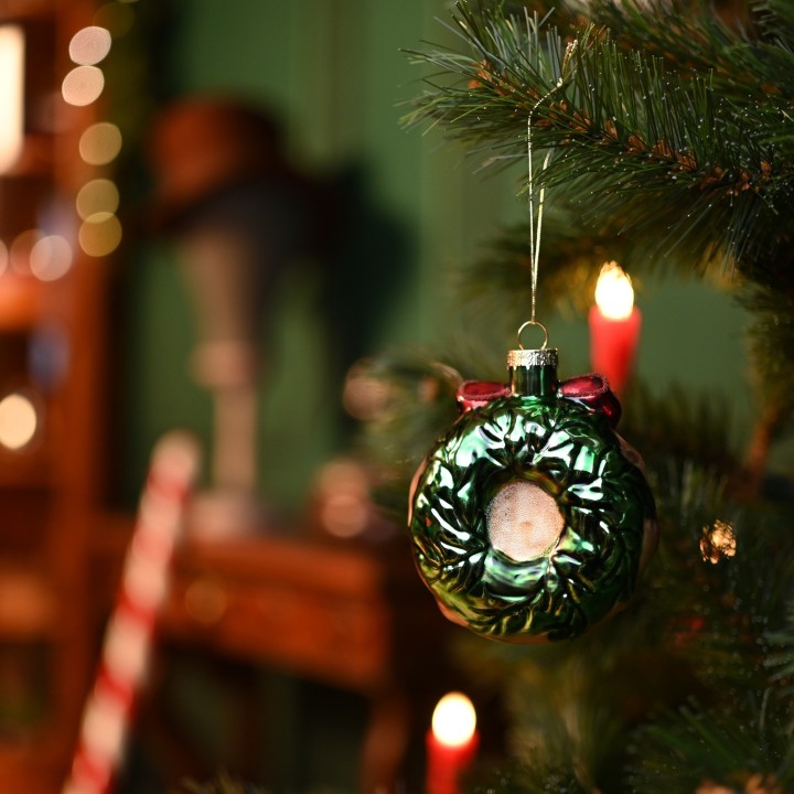 Suspension couronne de noël