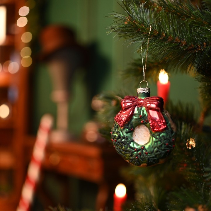 Suspension couronne de noël