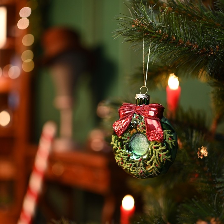 Suspension couronne de noël