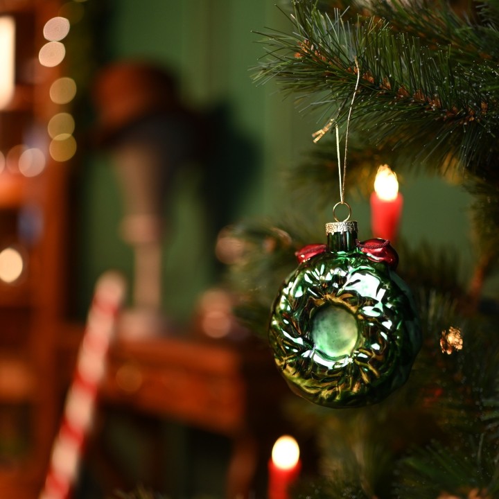 Suspension couronne de noël