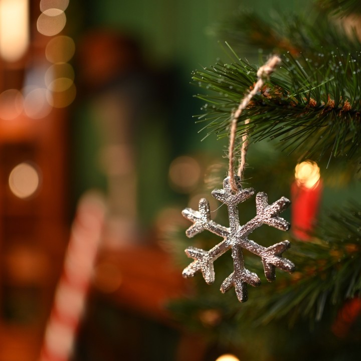 Suspension flocon de noël