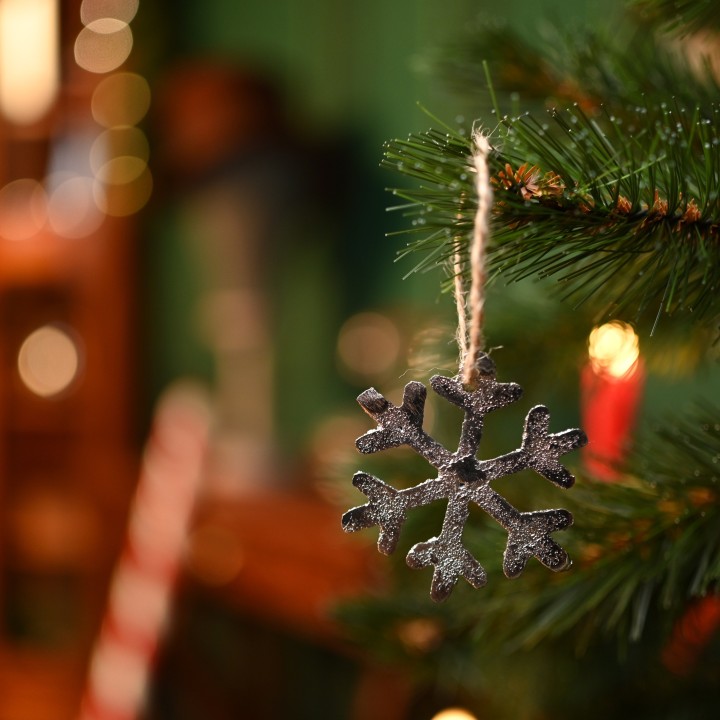 Suspension flocon de noël